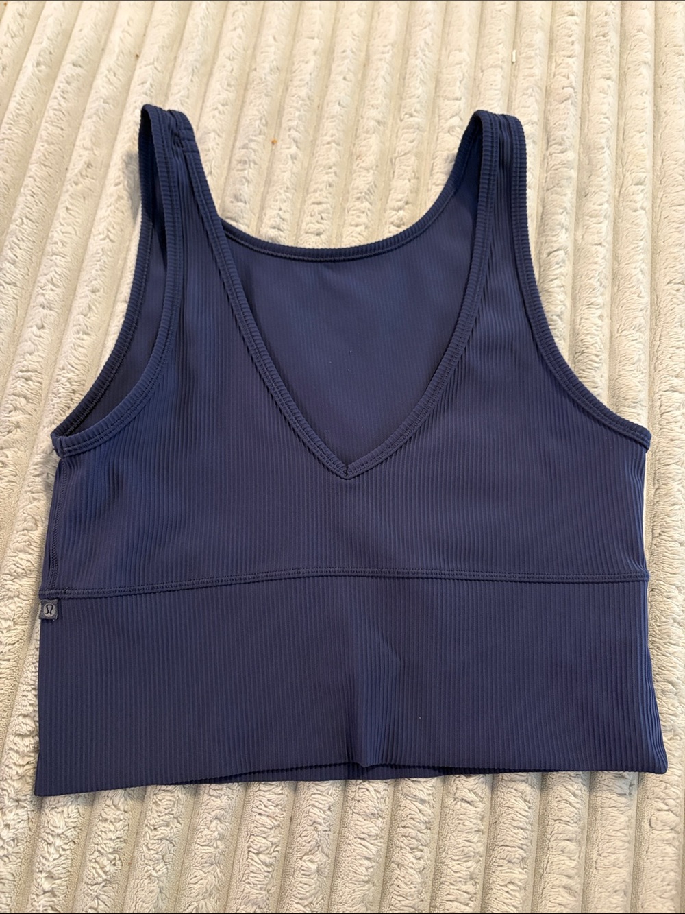 Lululemon Reversible Navy Ribbed V-Neck Tank